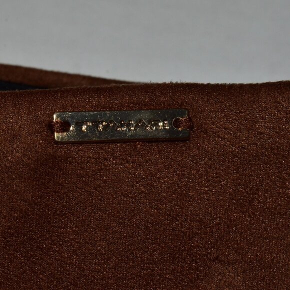 T Tahari Faux Leather Suede Pull on Tummy Control Fall Pants Size M - Picture 9 of 10